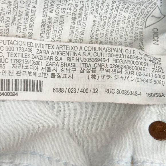 Zara High Rise Wide Leg Ripped Light Wash Jeans - Blogger Favourite 0 - Picture 10 of 14